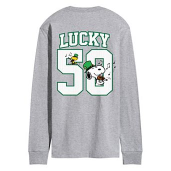 Men's Peanuts St. Patrick's Day Long Sleeve Graphic Tee