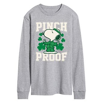 Men's Peanuts Snoopy Pinch Proof Long Sleeve Graphic Tee