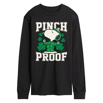 Men's Peanuts Snoopy Pinch Proof Long Sleeve Graphic Tee