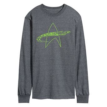 Men's Star Trek U.S.S. Enterprise Shamrocks Long Sleeve Graphic Tee