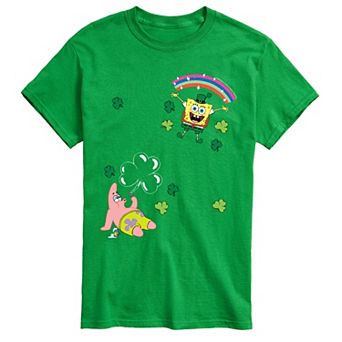 Men's SpongeBob SquarePants St. Patrick's Day Collage Graphic Tee