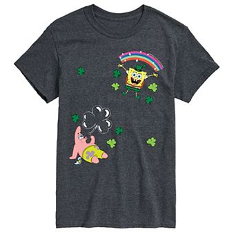 Men's SpongeBob SquarePants St. Patrick's Day Collage Graphic Tee