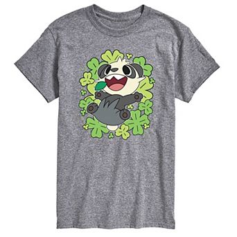 Men's Pokémon Pancham Clovers Collage Graphic Tee