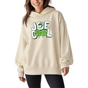 Women's Peanuts Joe Cool Graphic Oversized Fleece Hoodie Sweatshirt