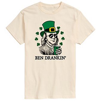 Big & Tall St. Paddy's Ben Drankin' Graphic Tee