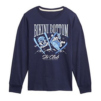 Boys 8-20 SpongeBob SquarePants Bikini Bottom Ski Club Long Sleeve Graphic Tee