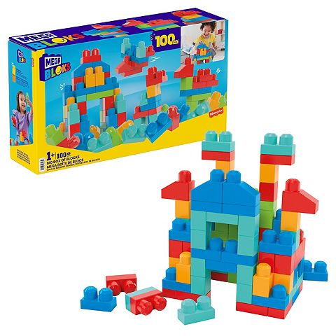 Детские конструкторы Mega Bloks First Builders Big Box of Blocks Building Toy (100-pc.)