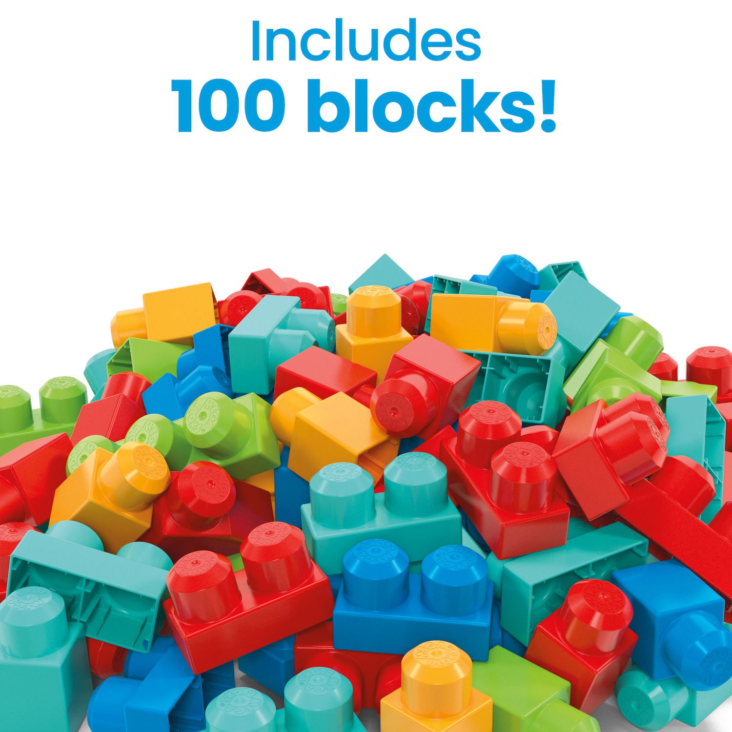 Детские конструкторы Mega Bloks First Builders Big Box of Blocks Building Toy (100-pc.) — фото 3