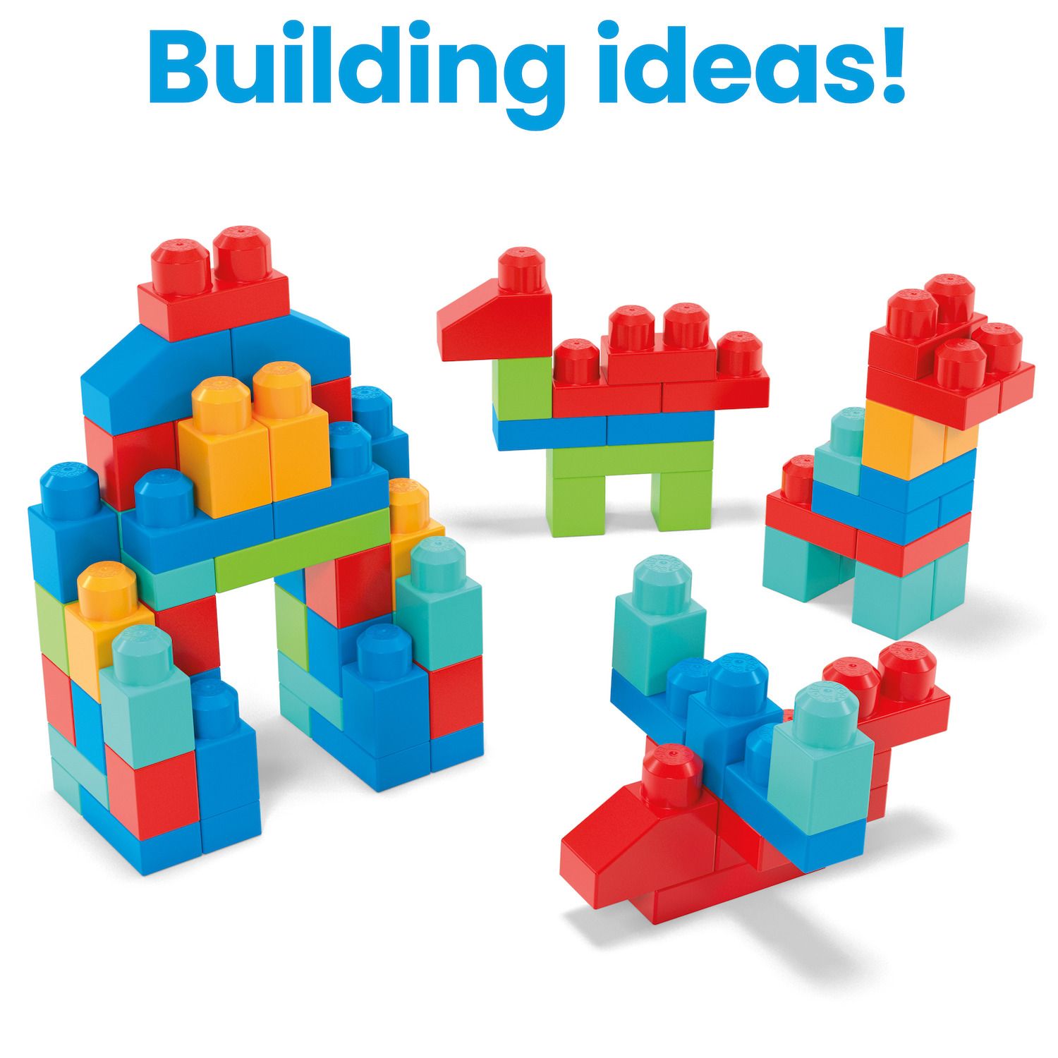 Детские конструкторы Mega Bloks First Builders Big Box of Blocks Building Toy (100-pc.) — фото 5