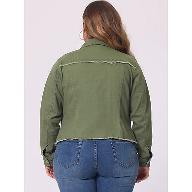 Women's Plus Size Classic Denim Jacket