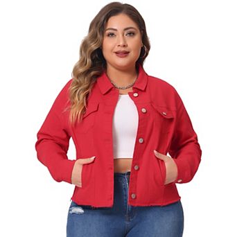 Women's Plus Size Classic Denim Jacket