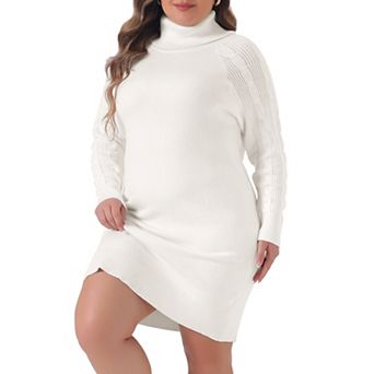 Women's Plus Size Sweaters Long Sleeve Turtleneck Pullover Warm Sweater Tops