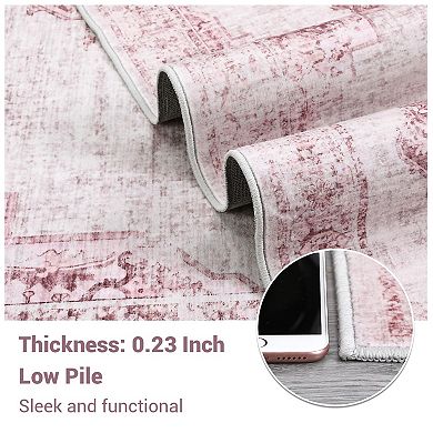 IDEALHOUSE Vintage Washable Area Rug