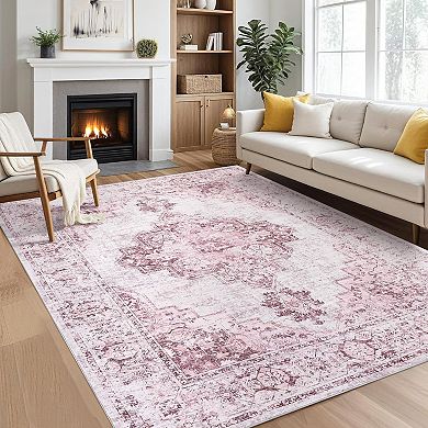 IDEALHOUSE Vintage Washable Area Rug