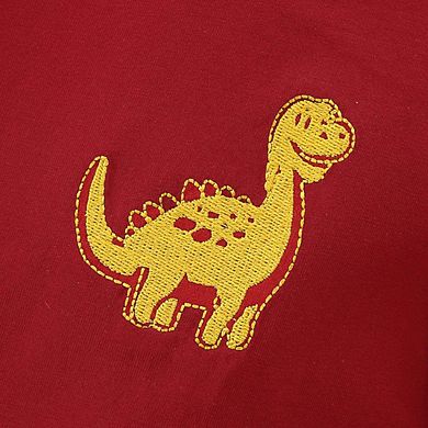 Autumn and Spring Arrival Animals Cartoon Pattern Long Sleeves Color Patchwork Top for Stylish Boys