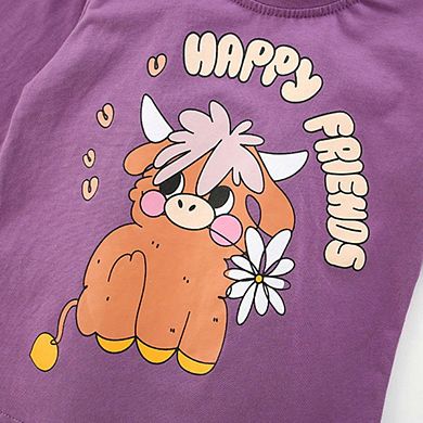 Autumn and Spring Arrival Animals Cartoon Pattern Long Sleeves Top for Stylish Boys