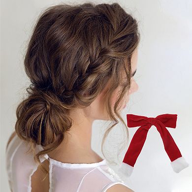 2Pcs Christmas Bow Hair Clips Bow 7.87"x5.91"