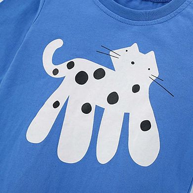 Autumn and Spring Arrival Animals Cartoon Pattern Long Sleeves Top for Stylish Boys