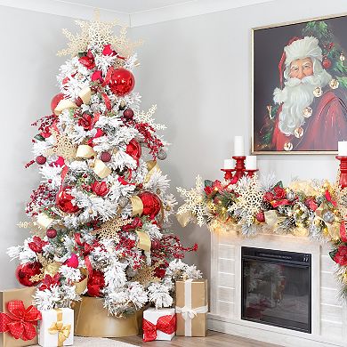 Red Cardinals Artificial Bird Ornaments (6-Pack)