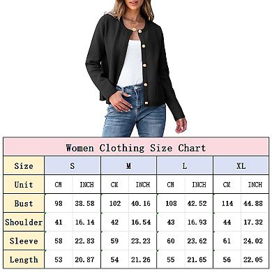Stripe Cardigan for Women Open Front Knitted Sweater Long Sleeve Button Down Outwear