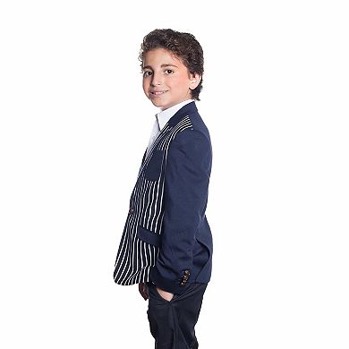 Elie Balleh Boys Slim Fit Knit Blazer
