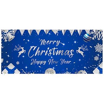Christmas Garage Door Cover 7x16 FT, Outdoor Decorative Holiday Banner