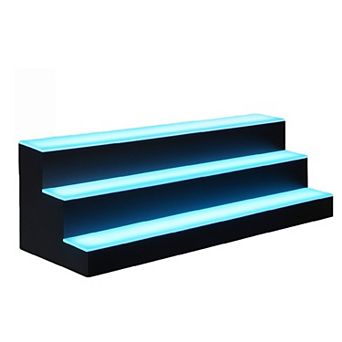 LED Liquor Bottle Display Shelf, 3 tier 60 Inch Bottle Display Shelf Bar Shelves