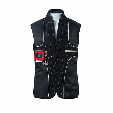 Elie Balleh Boys Slim Fit Windowpane Blazer Sports Coat