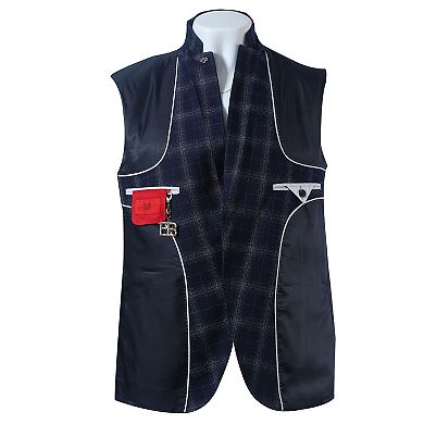 Elie Balleh Slim Fit Plaid Single Breasted Blazer