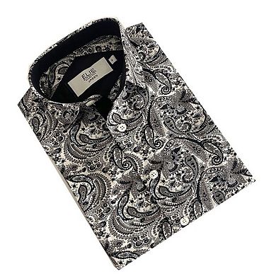 Elie Balleh Boys Slim Fit Paisley Shirt