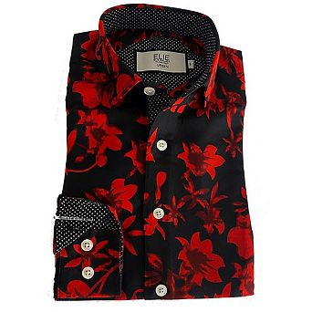 Elie Balleh Boys Slim Fit Floral Shirt