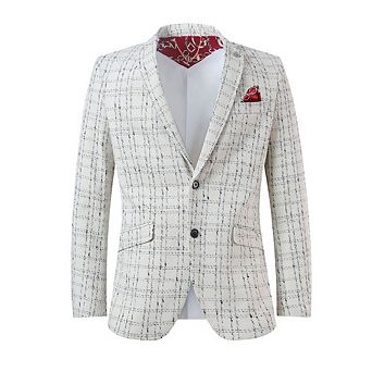 Elie Balleh Slim Fit Plaid Boucle Sportcoat For Men