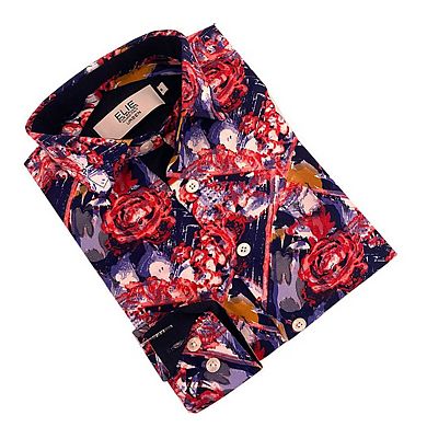 Elie Balleh Boys Slim Fit Paint Splash Shirt