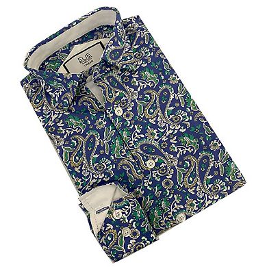 Elie Balleh Boys Slim Fit Paisley Shirt