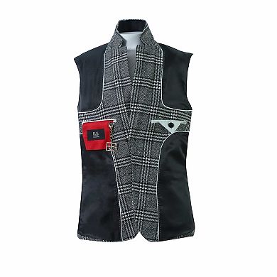 Elie Balleh Boys Slim Fit Windowpane Blazer