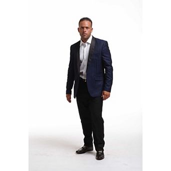 Elie Balleh Slim Fit Jacquard Blazer For Men's