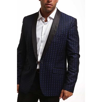 Elie Balleh Slim Fit Jacquard Blazer For Men's