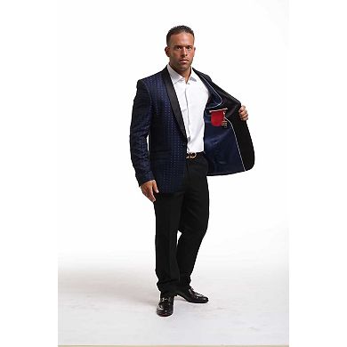 Elie Balleh Slim Fit Jacquard Blazer For Men's