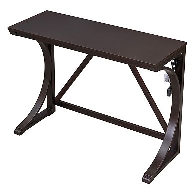 Whisen Farmhouse 3-Piece Counter Height Dining Table Set with USB Port and Upholstered Stools