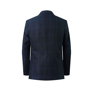 Elie Balleh Boys Slim Fit Checke Sports Coat Blazer