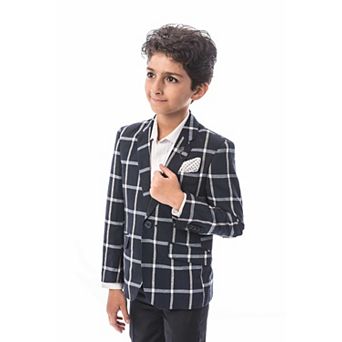 Elie Balleh Boys Slim Fit Classic Boys Sports Coat Jacket