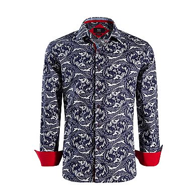 Elie Balleh Boys Slim Fit Elie Balleh Boys' Paisley Pattern Shirt