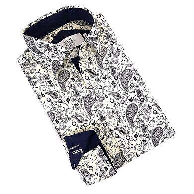 Elie Balleh Boys Slim Fit Paisley Shirt