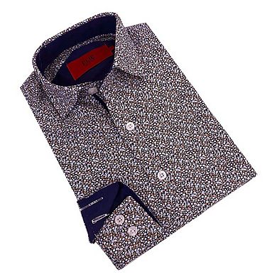 Elie Balleh Boys Slim Fit Printed Short Sleeve Shirt