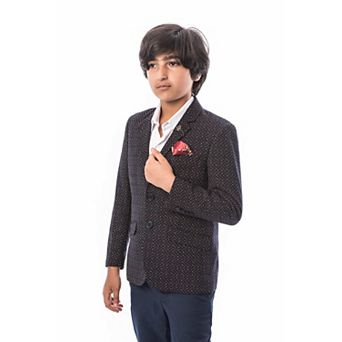 Elie Balleh Boys Slim Fit Digital Rain Jacket