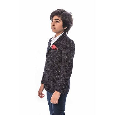 Elie Balleh Boys Slim Fit Digital Rain Jacket