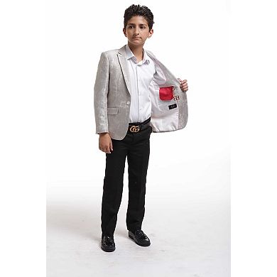 Elie Balleh Boys Slim Fit Classic Blazer
