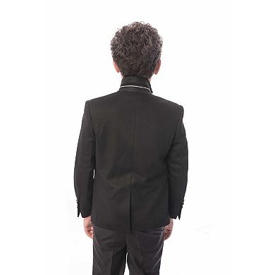 Elie Balleh Boys Slim Fit Honeycomb Blazer