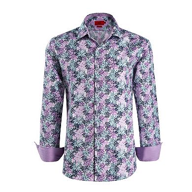 Elie Balleh Boys Slim Fit Elie Balleh Boys' Floral Sport Shirt
