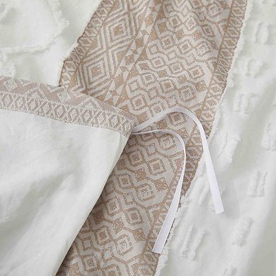 Peace Nest Textured Print Stripe Duvet Cover Set